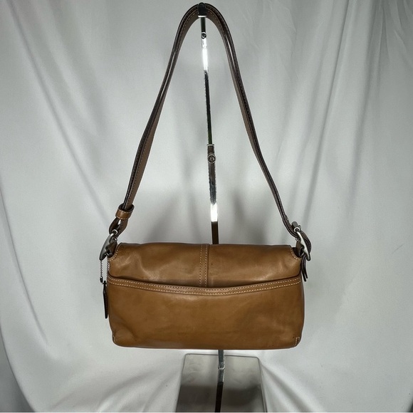 Coach 9848 Saddle Brown Shoulder/Crossbody Purse with Silver Hardware - Picture 2 of 10